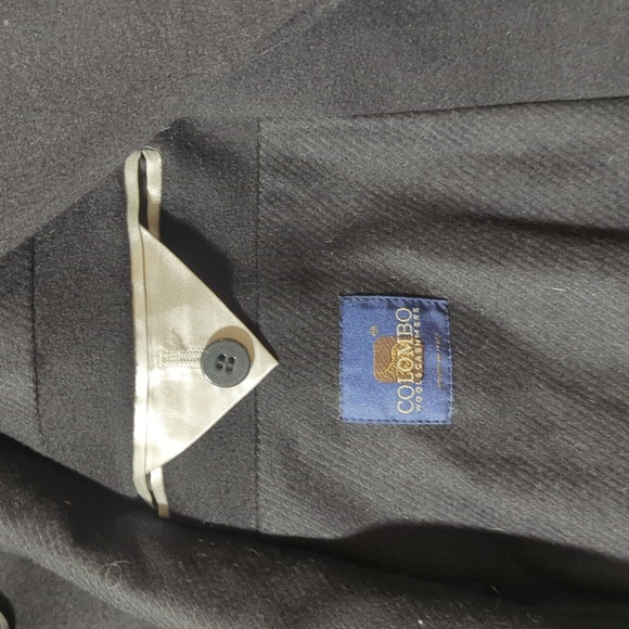 Hugo Boss Men's Size EU 48 Black Cashmere & Virgin Wool Pea Coat - Picture 3 of 10